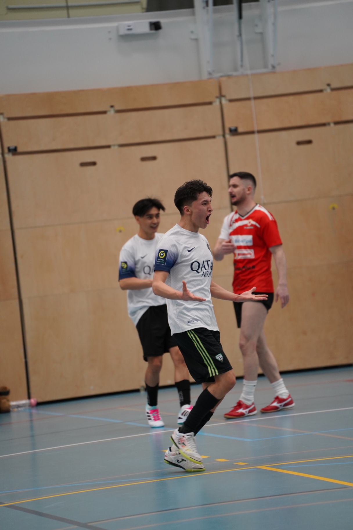 Shirdaghian FC player celebrating a goal