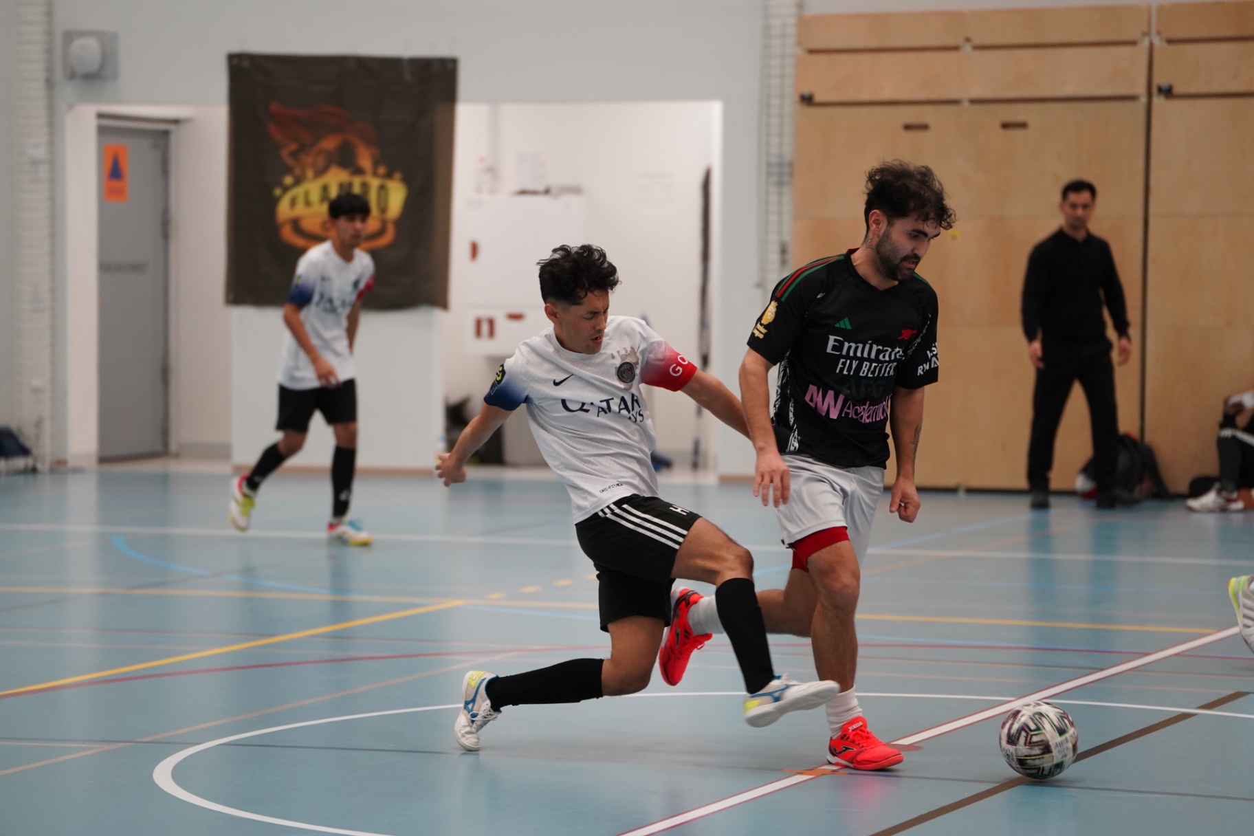 Shirdaghian FC player winning a tackle during a match